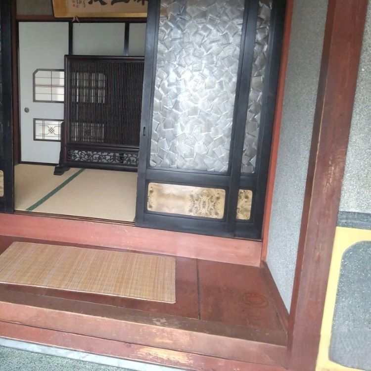 上がり框手摺設置前